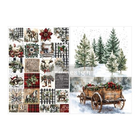 Re-Design with Prima Farmhouse Frost A4 Decoupage Fiber Pack (2pcs) (679309) Re-Design with Prima Farmhouse Frost A4 Decoupage Fiber Pack (2pcs) (679309)