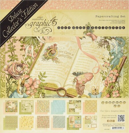 Graphic 45 Once Upon A Springtime 12x12 Inch Deluxe Collector's Edition (4501099) Graphic 45 Once Upon A Springtime 12x12 Inch Deluxe Collector's Edition (4501099)