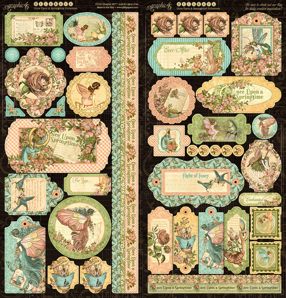 Graphic 45 Once Upon A Springtime 12x12 Inch Deluxe Collector's Edition (4501099) Graphic 45 Once Upon A Springtime 12x12 Inch Deluxe Collector's Edition (4501099)
