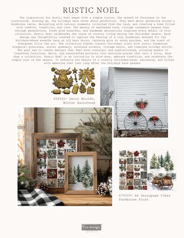 Re-Design with Prima Farmhouse Frost A4 Decoupage Fiber Pack (2pcs) (679309) Re-Design with Prima Farmhouse Frost A4 Decoupage Fiber Pack (2pcs) (679309)