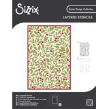 Sizzix Layered Stencil Set Berry Sweet (2pcs) by Sizzix (667150)