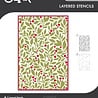Sizzix Layered Stencil Set Berry Sweet (2pcs) by Sizzix (667150)