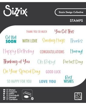 Sizzix Clear Stamps Set Essential Sentiments by Sizzix (667149)