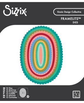 Sizzix Framelit Die Set Fancy Ovals by Sizzix (667146)