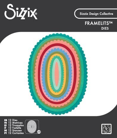 Sizzix Framelit Die Set Fancy Ovals by Sizzix (667146)