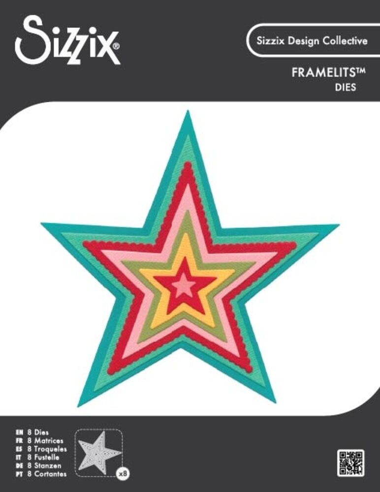 Sizzix Framelit Die Set Stars by Sizzix (667145)