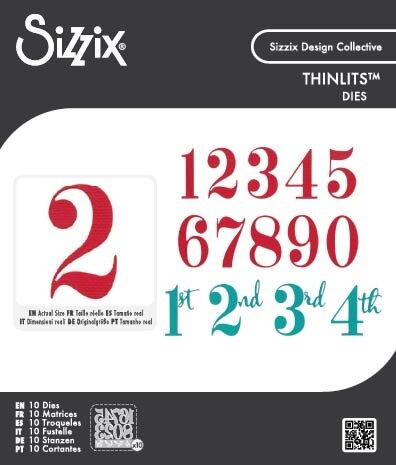 Sizzix Thinlits Die Set Grand Numbers by Sizzix (667142) Sizzix Thinlits Die Set Grand Numbers by Sizzix (667142)