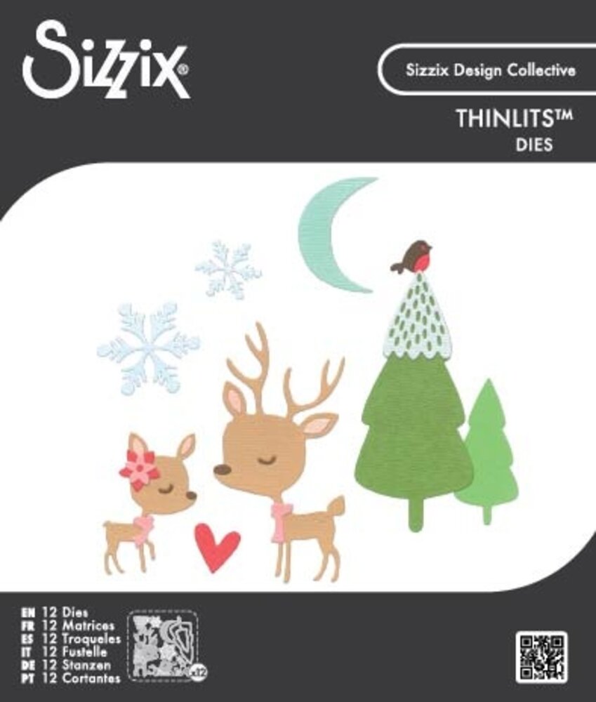 Sizzix Thinlits Die Set Hello Deer by Sizzix (667139)