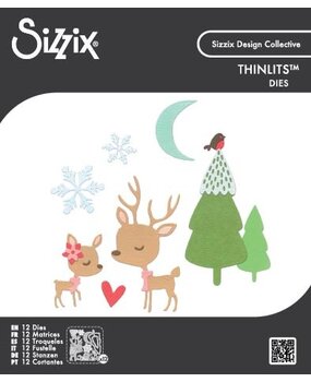 Sizzix Thinlits Die Set Hello Deer by Sizzix (667139)