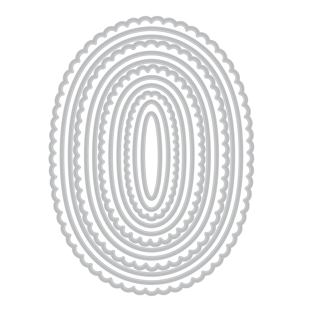 Sizzix Framelit Die Set Fancy Ovals by Sizzix (667146)