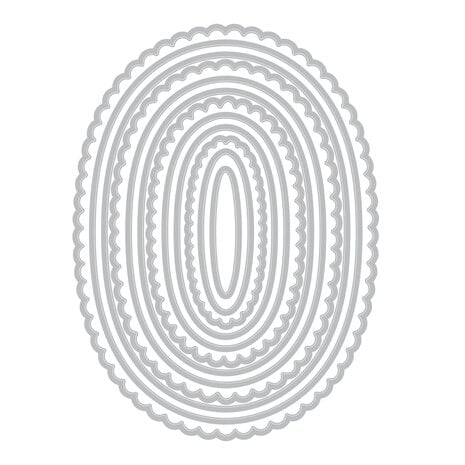 Sizzix Framelit Die Set Fancy Ovals by Sizzix (667146)