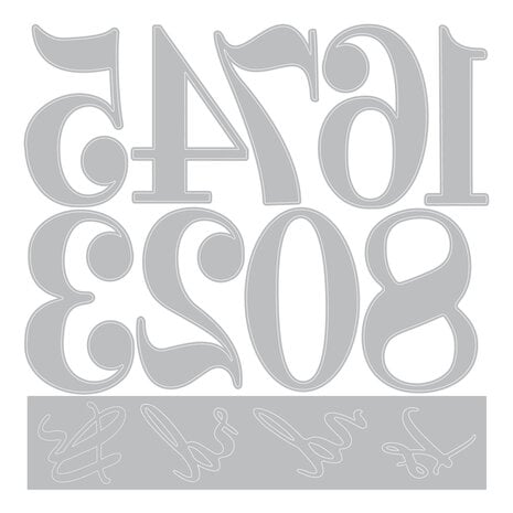 Sizzix Thinlits Die Set Grand Numbers by Sizzix (667142) Sizzix Thinlits Die Set Grand Numbers by Sizzix (667142)