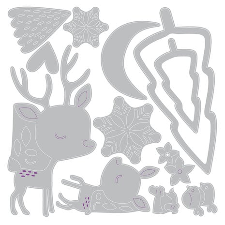 Sizzix Thinlits Die Set Hello Deer by Sizzix (667139)