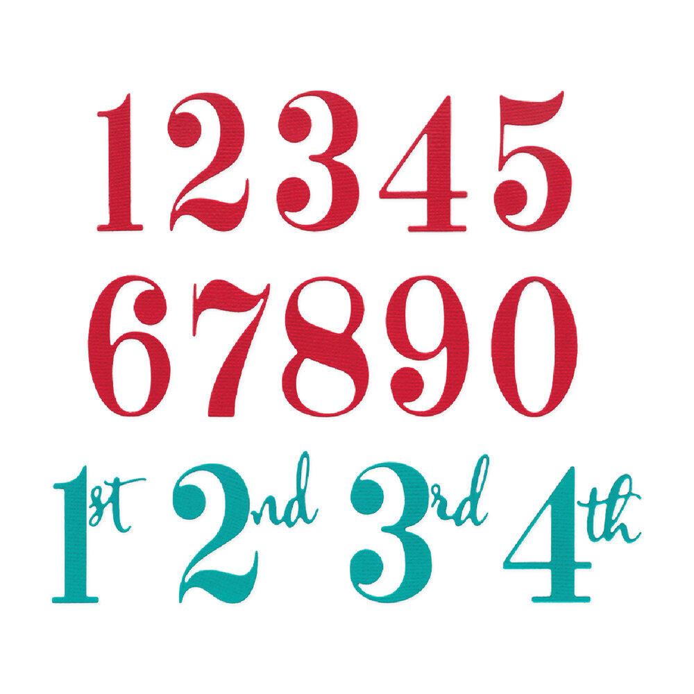 Sizzix Thinlits Die Set Grand Numbers by Sizzix (667142) Sizzix Thinlits Die Set Grand Numbers by Sizzix (667142)