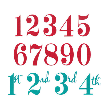 Sizzix Thinlits Die Set Grand Numbers by Sizzix (667142) Sizzix Thinlits Die Set Grand Numbers by Sizzix (667142)