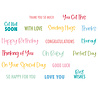 Sizzix Clear Stamps Set Essential Sentiments by Sizzix (667149) Sizzix Clear Stamps Set Essential Sentiments by Sizzix (667149)