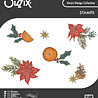 Sizzix Clear Stamps Set Poinsettia and Pine (11pcs) by Sizzix (667122)
