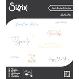 Sizzix Clear Stamps Set Winter Sentiments (9pcs) by Sizzix (667123)