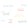 Sizzix Clear Stamps Set Winter Sentiments (9pcs) by Sizzix (667123)