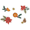 Sizzix Clear Stamps Set Poinsettia and Pine (11pcs) by Sizzix (667122)
