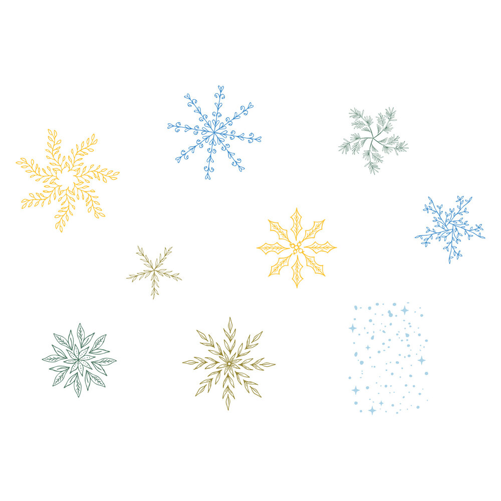 Sizzix Clear Stamps Set Let it Snow (9pcs) by Sizzix (667121)