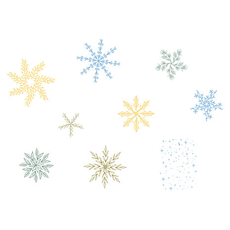 Sizzix Clear Stamps Set Let it Snow (9pcs) by Sizzix (667121)