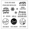 Sizzix Clear Stamps Set Warm Winter Wishes Sentiments (18pcs) by Catherine Pooler (667172) Sizzix Clear Stamps Set Warm Winter Wishes Sentiments (18pcs) by Catherine Pooler (667172)