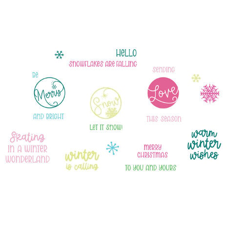 Sizzix Clear Stamps Set Warm Winter Wishes Sentiments (18pcs) by Catherine Pooler (667172) Sizzix Clear Stamps Set Warm Winter Wishes Sentiments (18pcs) by Catherine Pooler (667172)