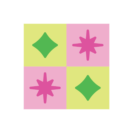 Sizzix Mini Layered Stencils Print & Pattern Retro Star (2pcs) by Catherine Pooler (667169) Sizzix Mini Layered Stencils Print & Pattern Retro Star (2pcs) by Catherine Pooler (667169)