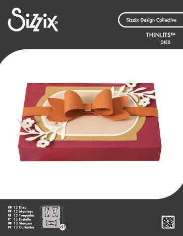 Sizzix Thinlits Die Set Bloom and Bow Box (13pcs) by Sizzix (667137)