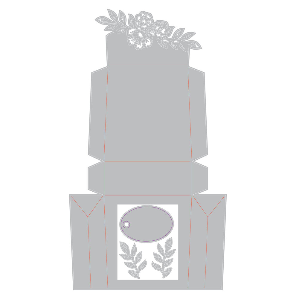 Sizzix Thinlits Die Set Blossom Gift Bag (4pcs) by Sizzix (667138)