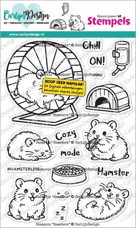 CarlijnDesign Stempels Hamsters by CarlijnDesign (CDST-0183)
