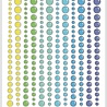 CarlijnDesign Glitter Enamel Dots Neons 2 (300pcs) by CarlijnDesign (CDED-0020)