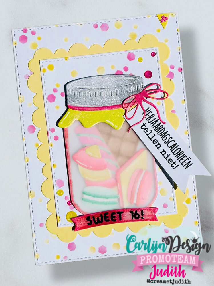 CarlijnDesign Glitter Enamel Dots Neons 2 (300pcs) by CarlijnDesign (CDED-0020)