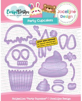 CarlijnDesign Snijmallen Party Cupcakes Jocelijne Design (CDJD-0091)