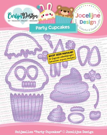 CarlijnDesign Dies Party Cupcakes Jocelijne Design (CDJD-0091)