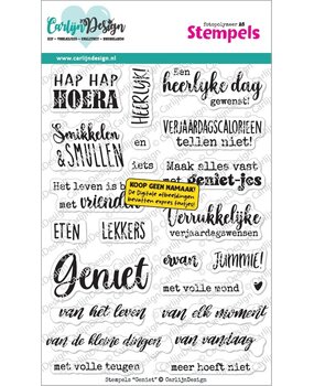 CarlijnDesign Clear Stamps Geniet by CarlijnDesign (CDST-0182)