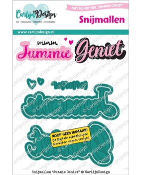 CarlijnDesign Snijmallen Jummie Geniet by CarlijnDesign (CDSN-0396)