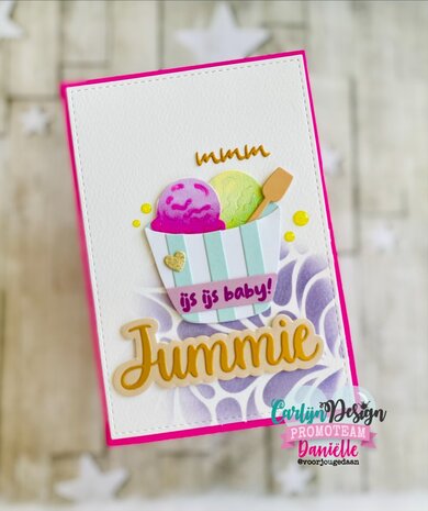 CarlijnDesign Snijmallen Jummie Geniet by CarlijnDesign (CDSN-0396)
