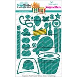 CarlijnDesign Snijmallen Food Friends by Ilona Maakt (CDSN-0390)
