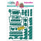 CarlijnDesign Snijmallen Verjaardagstaart XL by CarlijnDesign (CDSN-0214)