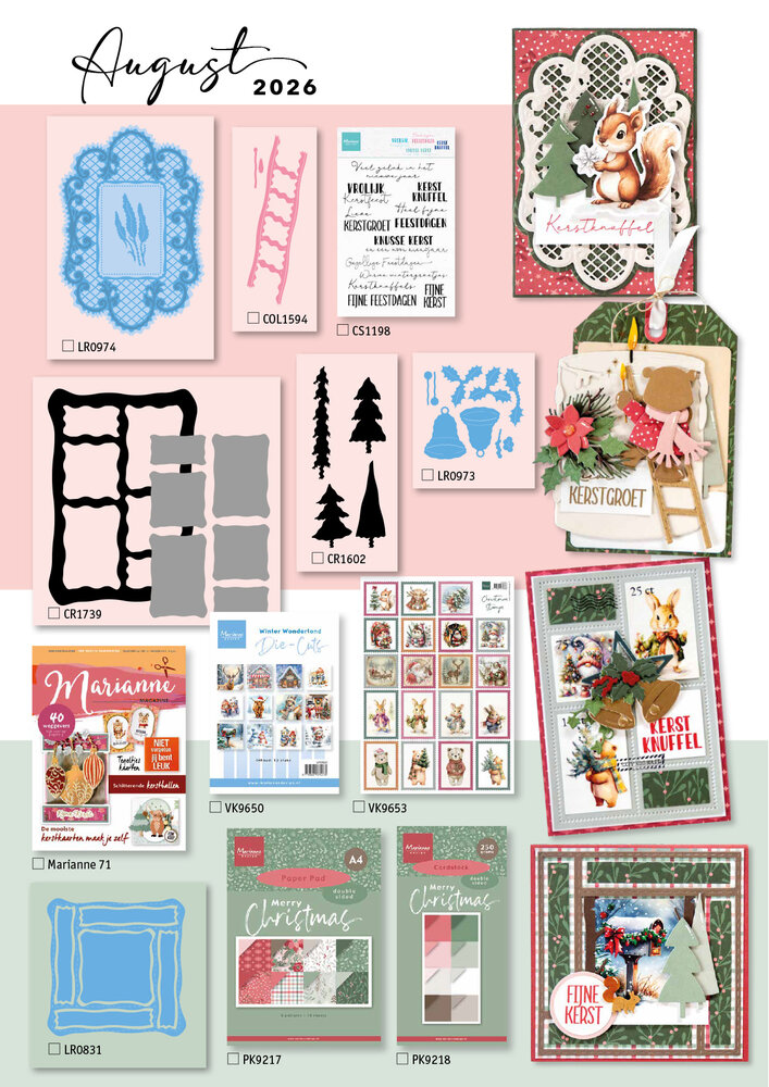 Marianne Design Leaflet The Collection #164 Augustus 2026 (CAT13164) Marianne Design Leaflet The Collection #164 Augustus 2026 (CAT13164)