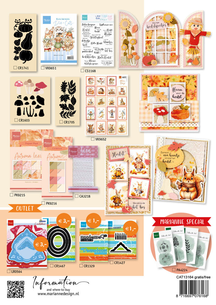 Marianne Design Leaflet The Collection #164 Augustus 2026 (CAT13164) Marianne Design Leaflet The Collection #164 Augustus 2026 (CAT13164)