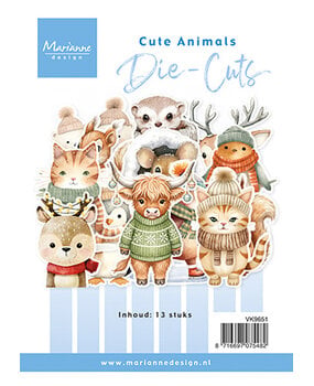 Marianne Design Die Cuts Cute Animals (35pcs) (VK9651)