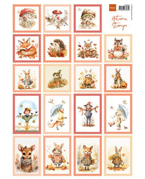 Marianne Design Decoupage Sheet A4 Autumn Stamps (VK9652)