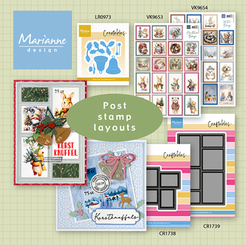 Marianne Design Craftables Stamp Layout Square (CR1738) Marianne Design Craftables Stamp Layout Square (CR1738)