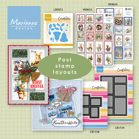 Marianne Design Decoupage Sheet A4 Winter Stamps (VK9654)