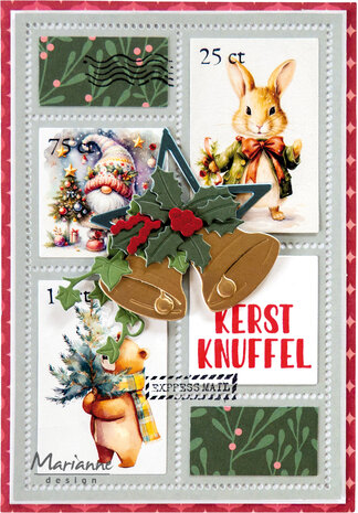 Marianne Design Decoupage Sheet A4 Christmas Stamps (VK9653)