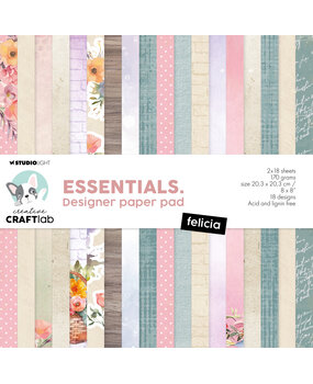 Creative Craftlab Felicia Essentials Designer Paper Pad (CCL-ES-DPP261)
