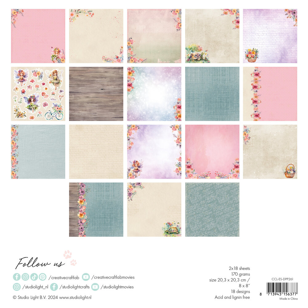 Creative Craftlab Felicia Essentials Designer Paper Pad (CCL-ES-DPP261)